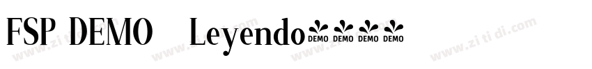 FSP DEMO   Leyendo字体转换